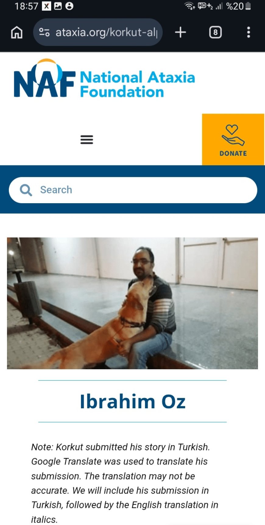 Ataxia Uluslararası Destek...